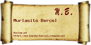 Murlasits Bercel névjegykártya